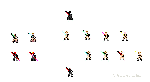 Wook at da widdle Jedi! Aww, so cute... (gag)
