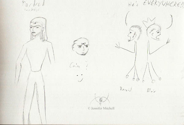 Stick figures flee in terror