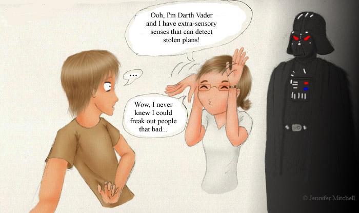 Darth Vader can be scary
