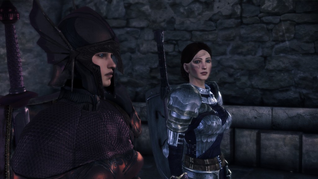 Just two women in armour.